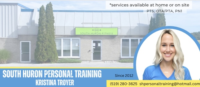 South Huron Personal Training- Kristina Troyer | 190 Thames Rd E, Exeter, ON N0M 1S3, Canada | Phone: (519) 280-3625