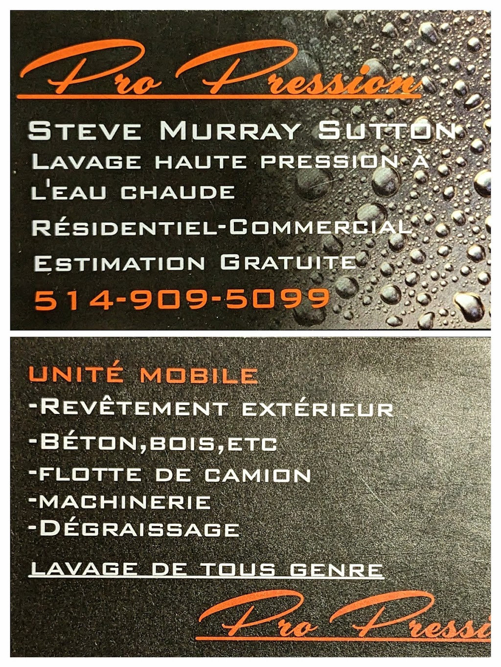 Pro pression | 36 Rue Papineau, LÉpiphanie, QC J5X 3C7, Canada | Phone: (514) 909-5099