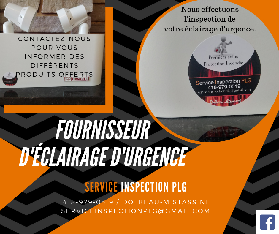 Service Inspection PLG (extincteur et trousse de premiers soins) | 200 Bd Wallberg, Dolbeau-Mistassini, QC G8L 6A5, Canada | Phone: (418) 637-6259