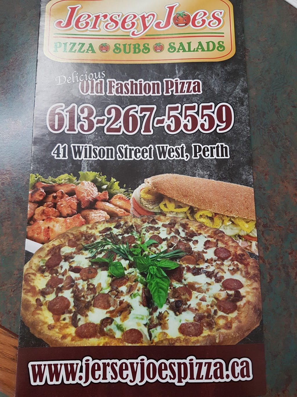 Jersey Joes Pizza & Subs | 41 Wilson St W, Perth, ON K7H 2N1, Canada | Phone: (613) 267-5559