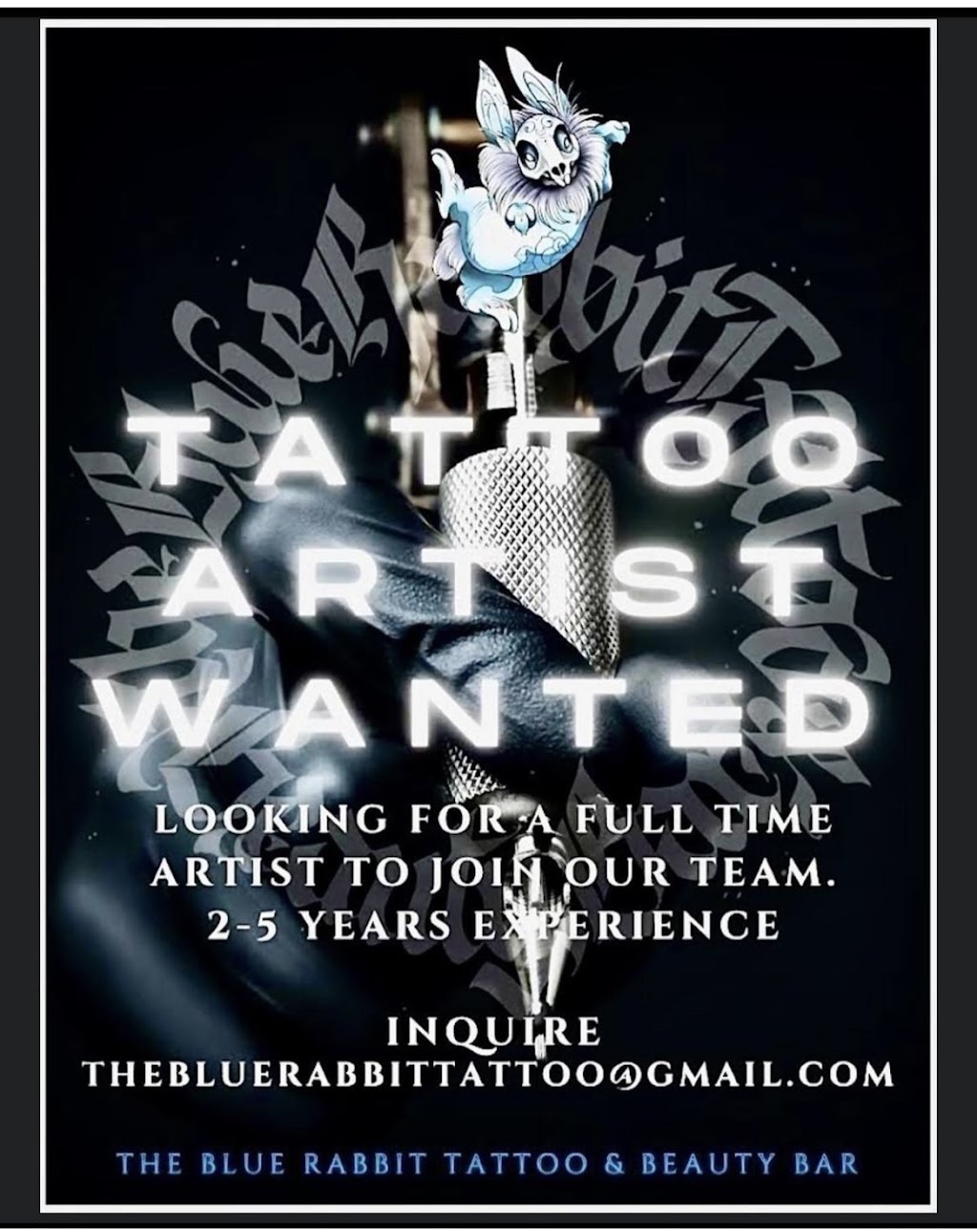 The Blue Rabbit Tattoo & Beauty Bar | 4592 W Saanich Rd, Victoria, BC V8Z 5C3, Canada | Phone: (250) 479-2822