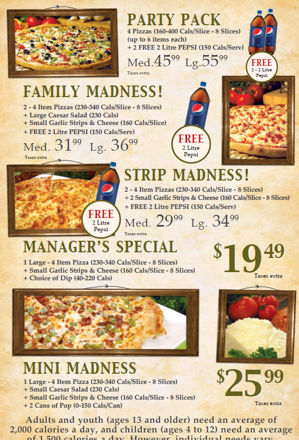 Godfathers Pizza - Hagersville | 5-20, Main St N, Hagersville, ON N0A 1H0, Canada | Phone: (905) 768-0444