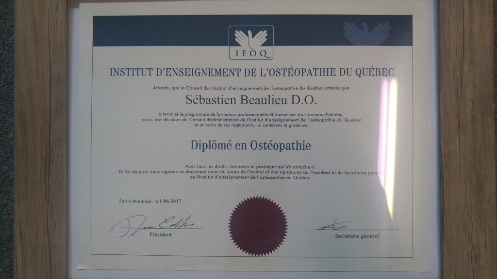 Sébastien Beaulieu Ostéopathe D.O. | 8404 Rue Aurèle-Allard, Montréal, QC H2M 2T5, Canada | Phone: (450) 933-6987