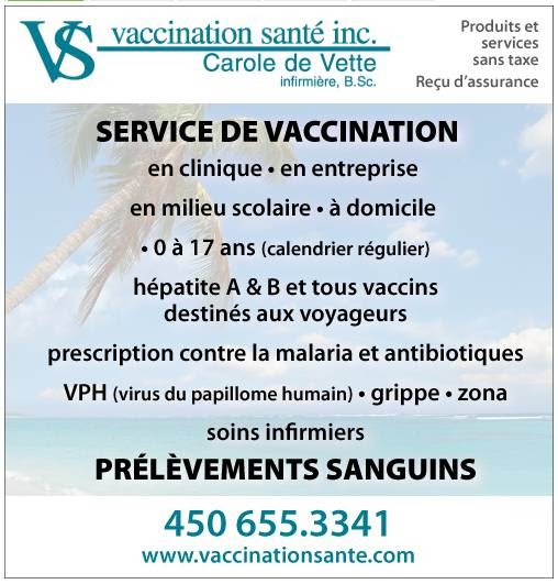 Clinique Vaccination Sante | 690 Rue de Montbrun, Boucherville, QC J4B 8H2, Canada | Phone: (450) 655-3341