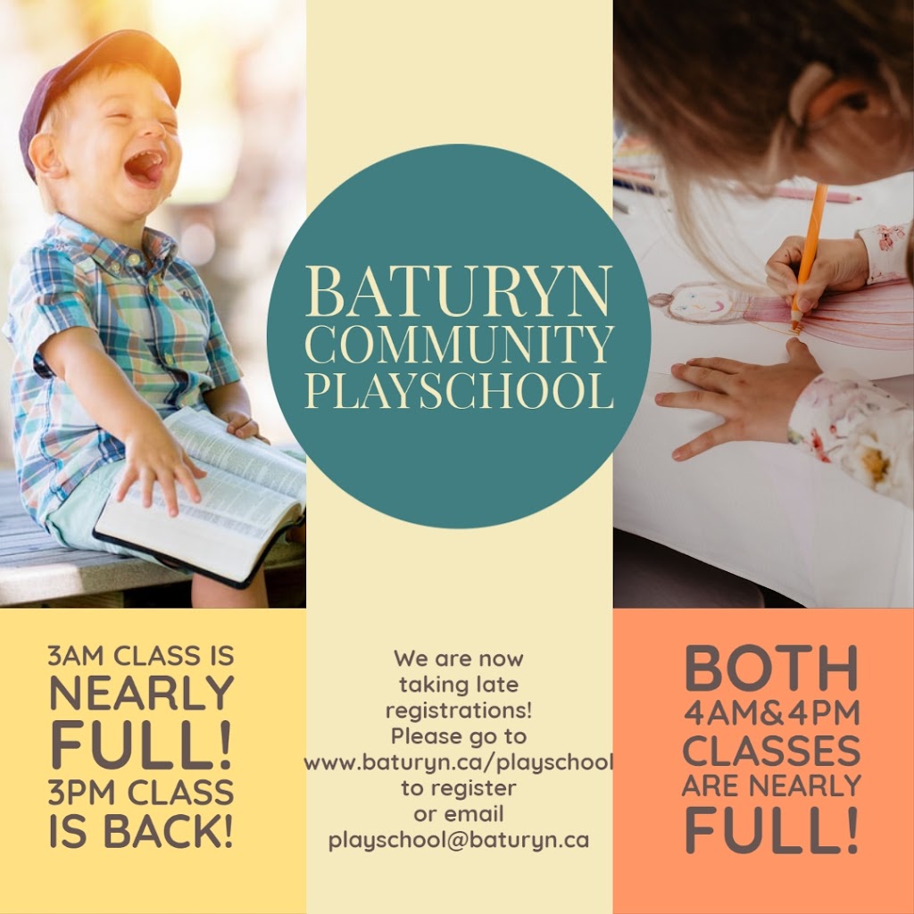 Baturyn Community Playschool | 10505 172 Ave NW, Edmonton, AB T5X 4X4, Canada | Phone: (780) 473-1915