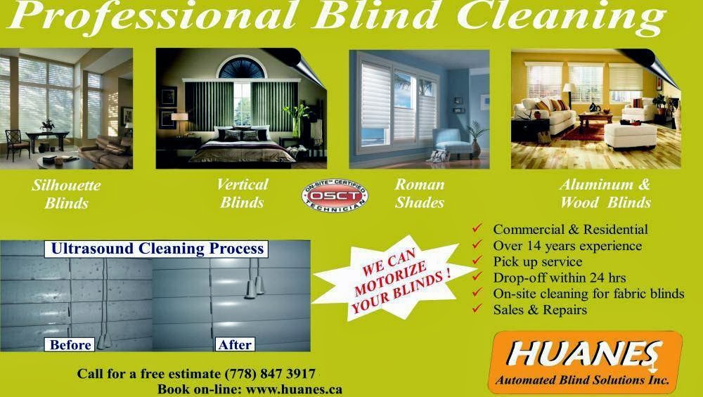 HUANES Automated Blind Solutions Inc | 18701 66 Ave #145, Surrey, BC V3S 4P3, Canada | Phone: (778) 847-3917