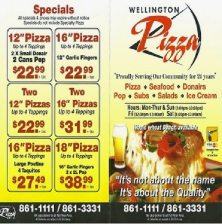 Wellington Pizza & Seafood | 4313 Nova Scotia Trunk 2, Wellington, NS B2T 1J4, Canada | Phone: (902) 861-1111