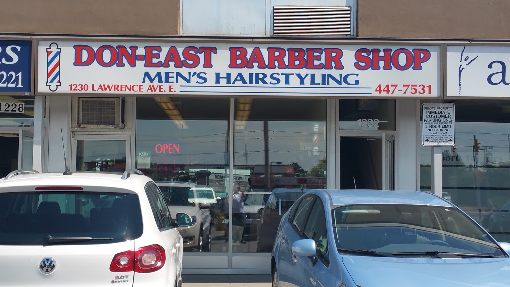 Don East Barber Shop | 1230 Lawrence Ave E, North York, ON M3A 1E1, Canada | Phone: (416) 447-7531
