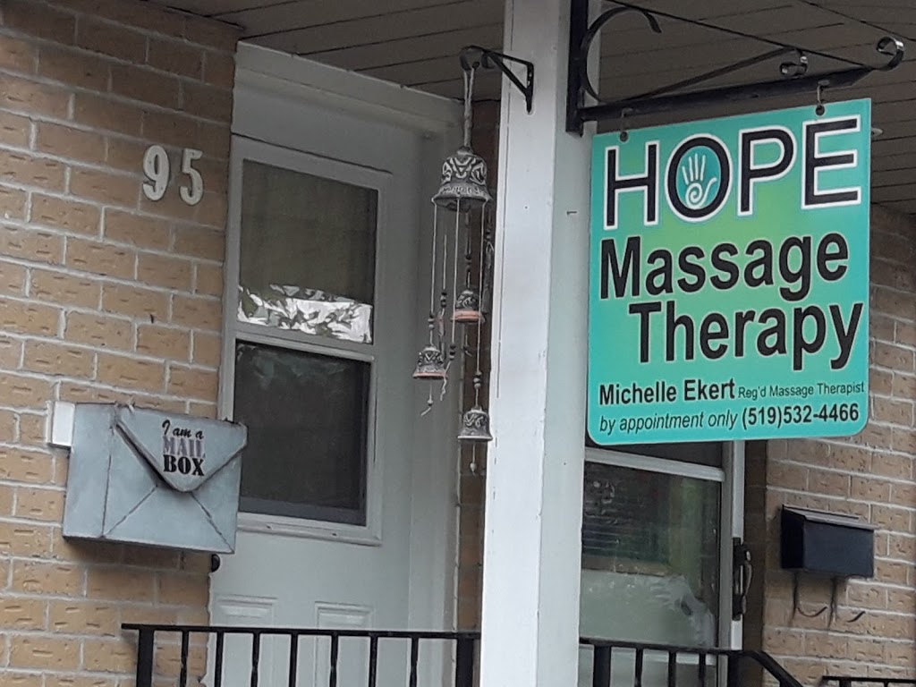 HOPE Massage Therapy | 95 Bay St, Woodstock, ON N4S 3K7, Canada | Phone: (519) 532-4466