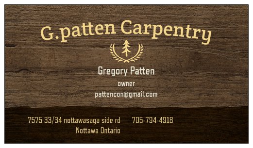 G.Patten Carpentry | 7575 Sideroad 33 & 34 Nottawasaga, Nottawa, ON L0M 1P0, Canada | Phone: (705) 794-4918