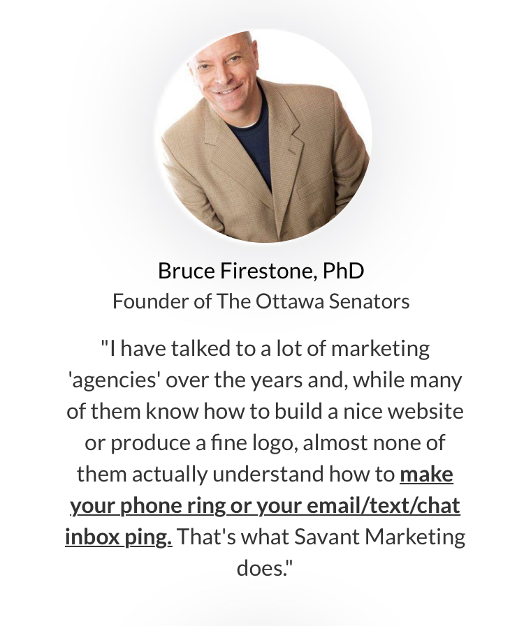 Savant Marketing Agency | 61 Fardon Way, Ottawa, ON K1G 4N5, Canada | Phone: (613) 619-5319