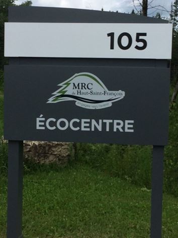 Écocentre MRC Haut-Saint-François | 105 Chemin du Maine Central, East Angus, QC J0B 1R0, Canada | Phone: (819) 560-8404