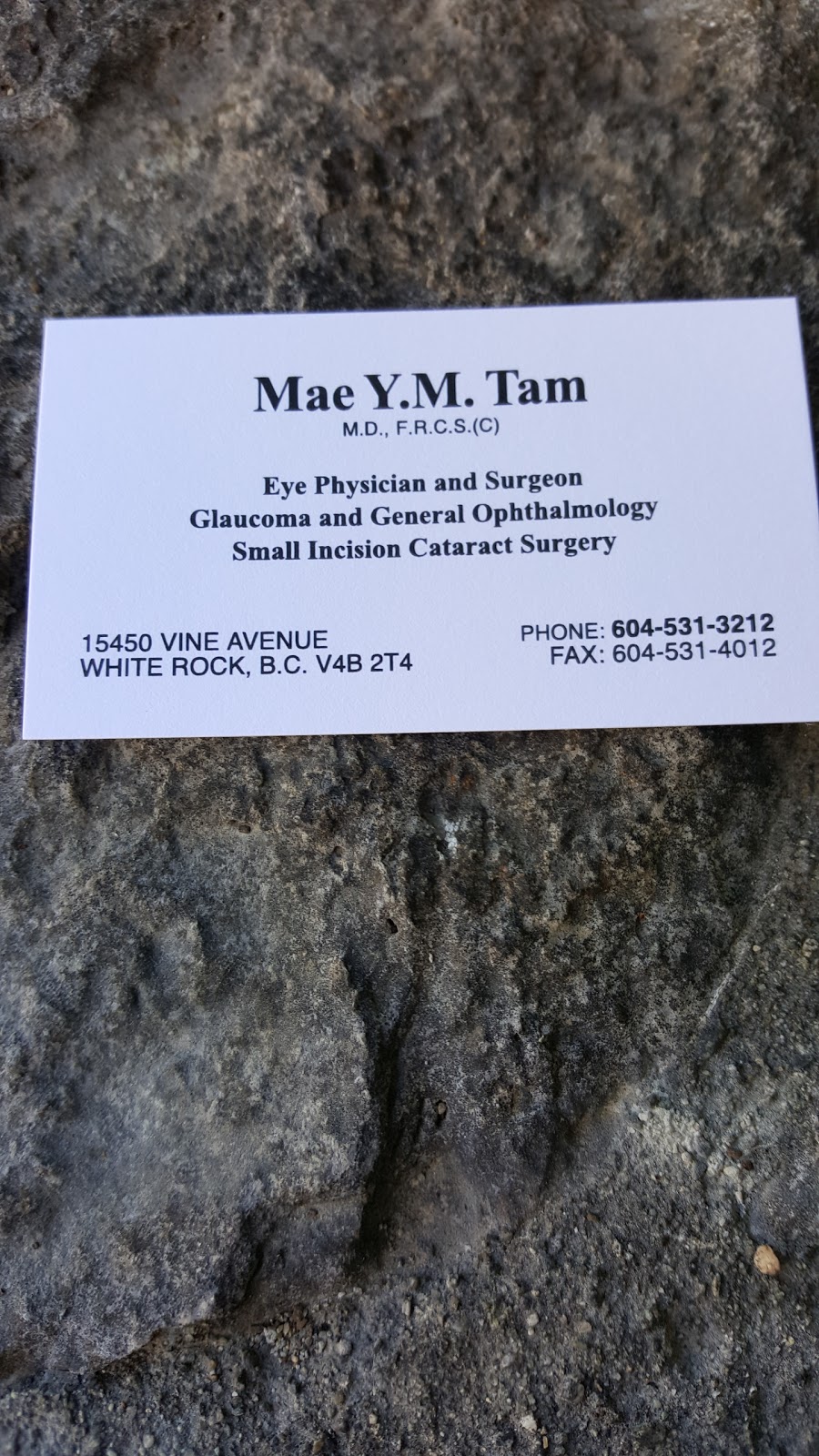 Tam Mae Dr | 15450 Vine Ave, White Rock, BC V4B 2T4, Canada | Phone: (604) 531-3212