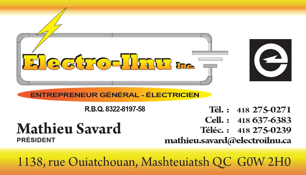 Electro-Ilnu Inc | 1138 Rue Ouiatchouan, Mashteuiatsh, QC G0W 2H0, Canada | Phone: (418) 275-0271
