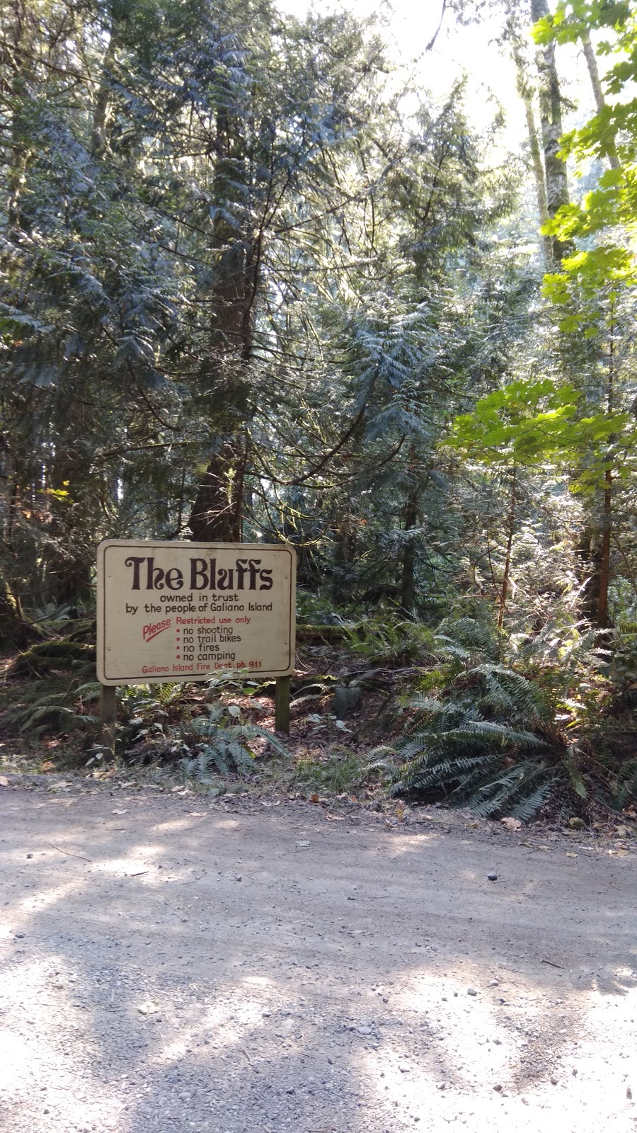 Bluffs Park Parking Area | Galiano Island, BC V0N 1P0, Canada