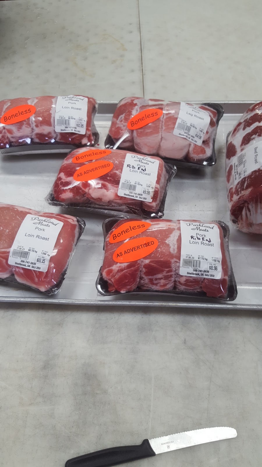 Parkland Meats Ltd | 12 Main St, Shellbrook, SK S0J 2E0, Canada | Phone: (306) 747-3939