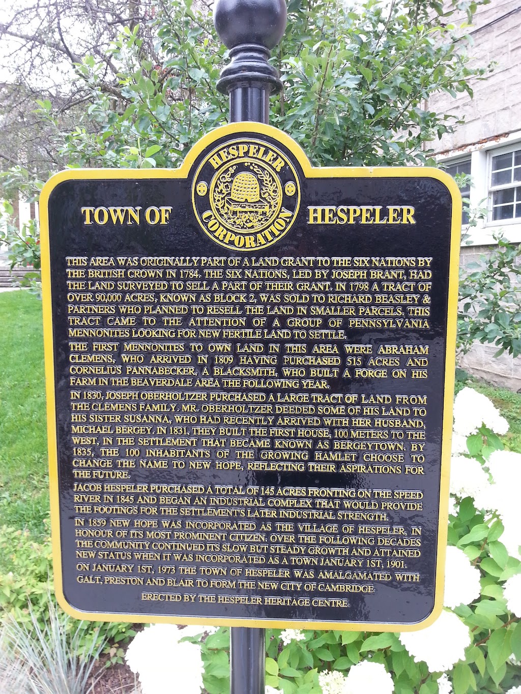 The Company Of Neighbours / Hespeler Heritage Centre | 11 Tannery St E, Cambridge, ON N3C 2C1, Canada | Phone: (519) 651-0032