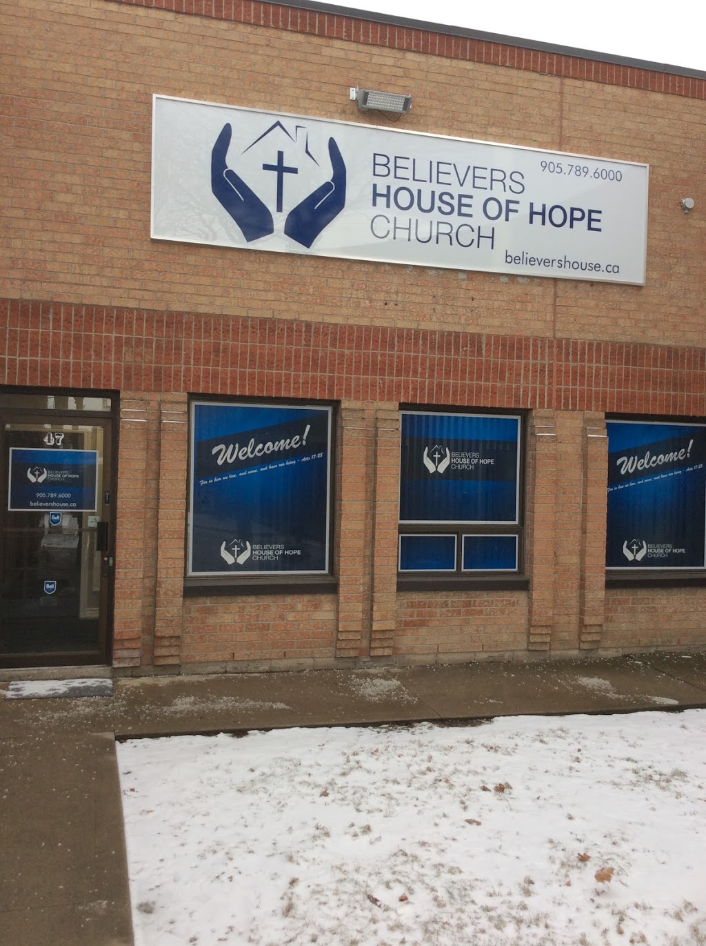 Believers House Of Hope Church | 173 Advance Blvd unit 47, Brampton, ON L6T 4Z7, Canada | Phone: (905) 789-6000