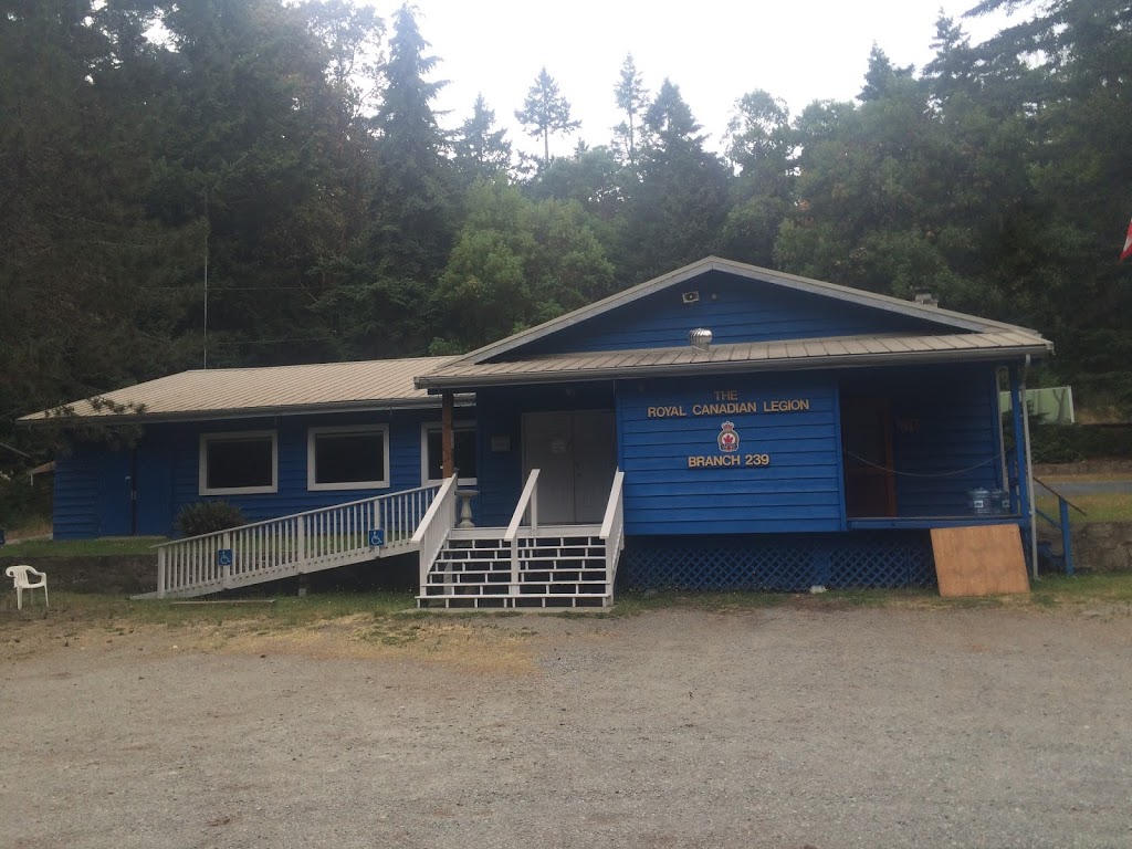 Royal Canadian Legion Branch 239 | 1344 MacKinnon Rd, Pender Island, BC V0N 2M1, Canada | Phone: (250) 629-3441