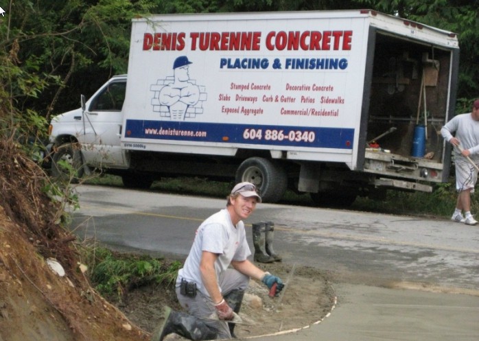 Denis Turenne Concrete | 627 Seaview Rd, Gibsons, BC V0N 1V9, Canada | Phone: (604) 886-0340