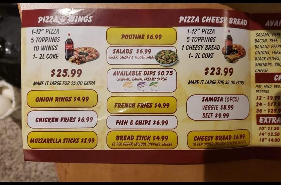 A-1 Pizza | 25 E 100 N, Raymond, AB T0K 2S0, Canada | Phone: (403) 752-3788