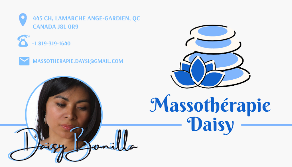 Massothérapie Daisy | 445 Chem. Lamarche, LAnge-Gardien, QC J8L 0R9, Canada | Phone: (819) 319-1640