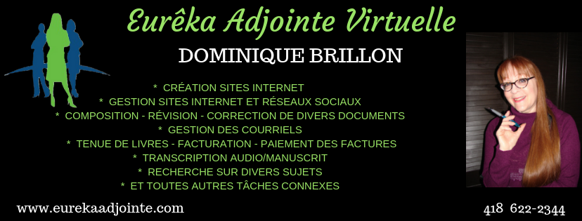 Eurêka Adjointe Virtuelle | 614 68e Rue E, Québec, QC G1H 1S5, Canada | Phone: (418) 622-2344