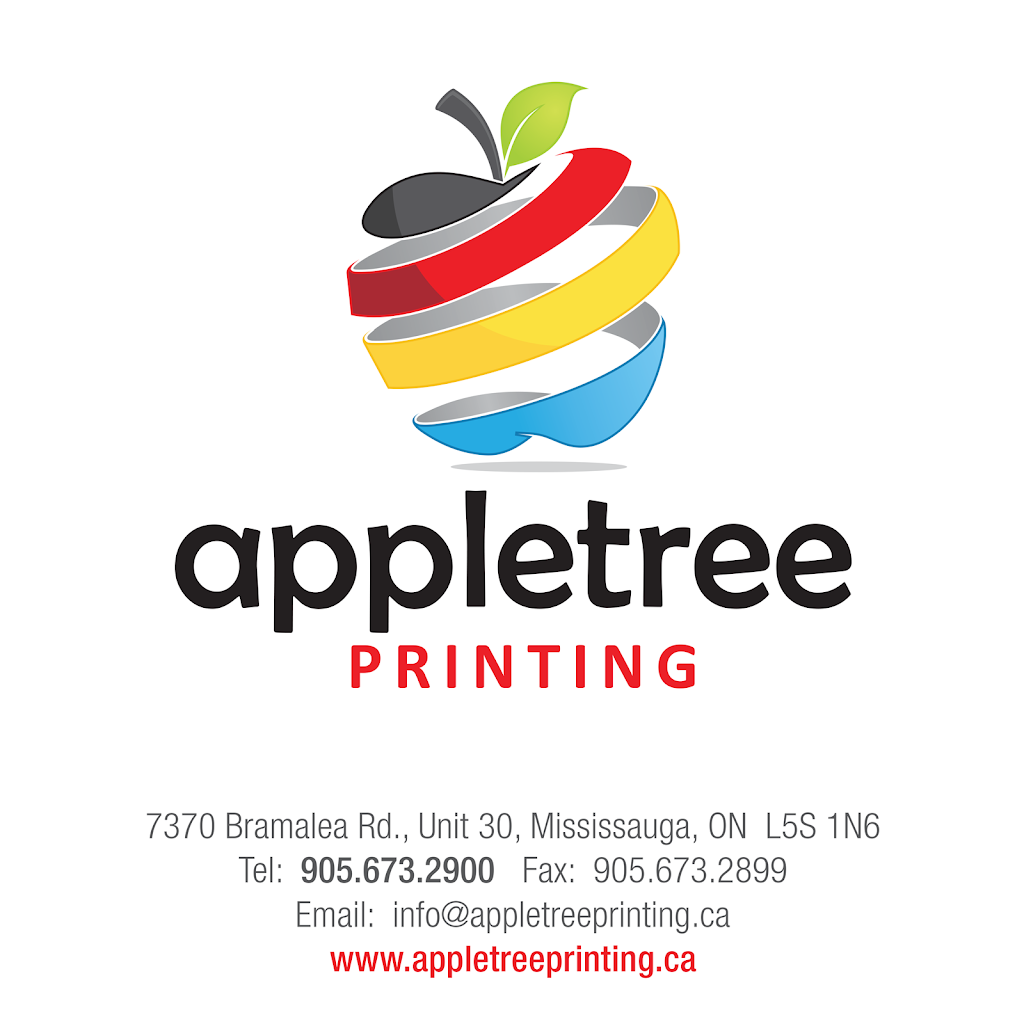 Appletree Printing | 7370 Bramalea Rd #30, Mississauga, ON L5S 1N6, Canada | Phone: (905) 673-2900