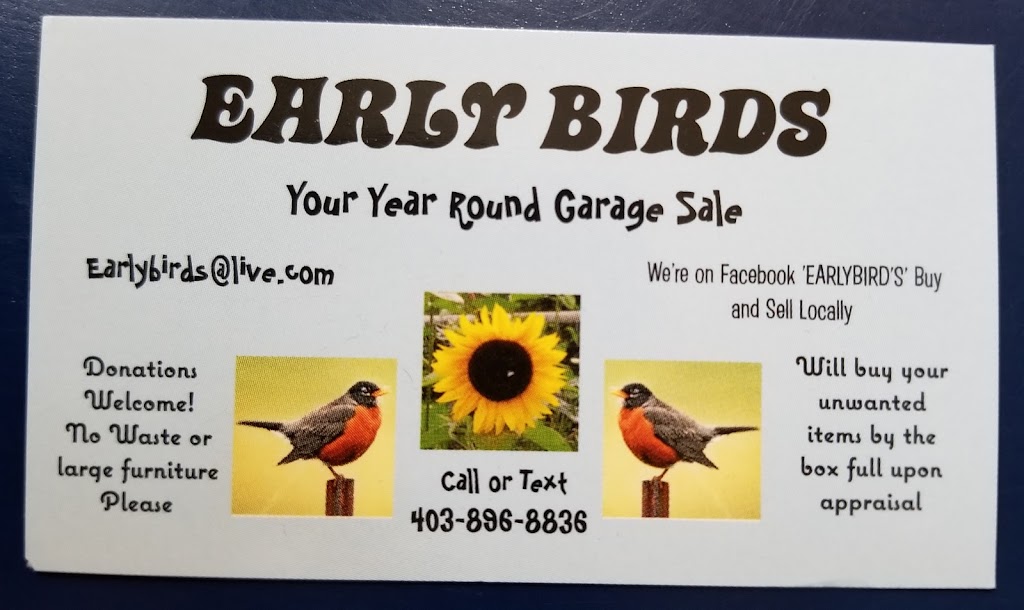 Early Birds | 1259-10, Township Rd 340, Olds, AB T4H 1P4, Canada | Phone: (403) 896-8836