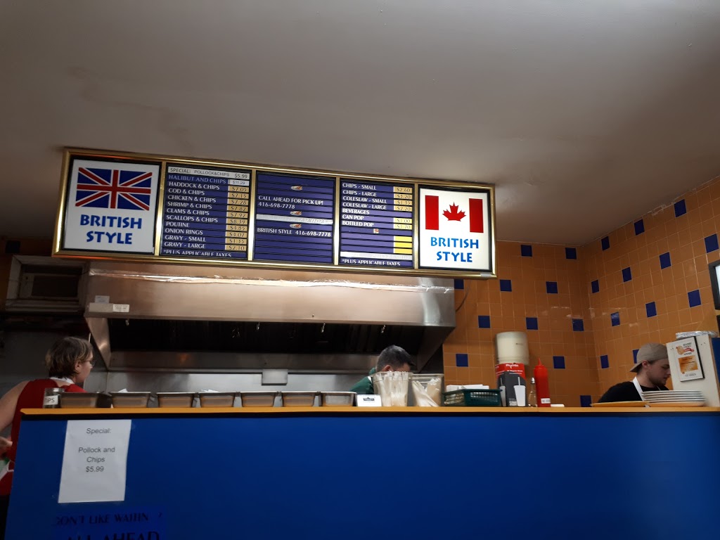 British Style Fish and Chips | 73 Coxwell Ave, Toronto, ON M4L 3B1, Canada | Phone: (416) 698-7778