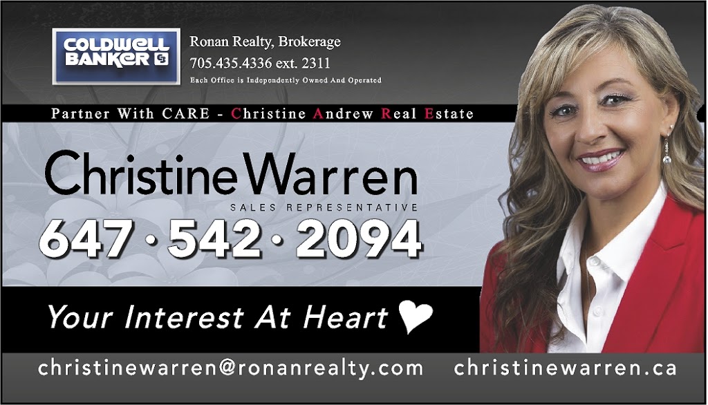 Christine Warren, Coldwell Banker Ronan Realty Brokerage | 367 Victoria St E, Alliston, ON L9R 1J7, Canada | Phone: (705) 435-4336