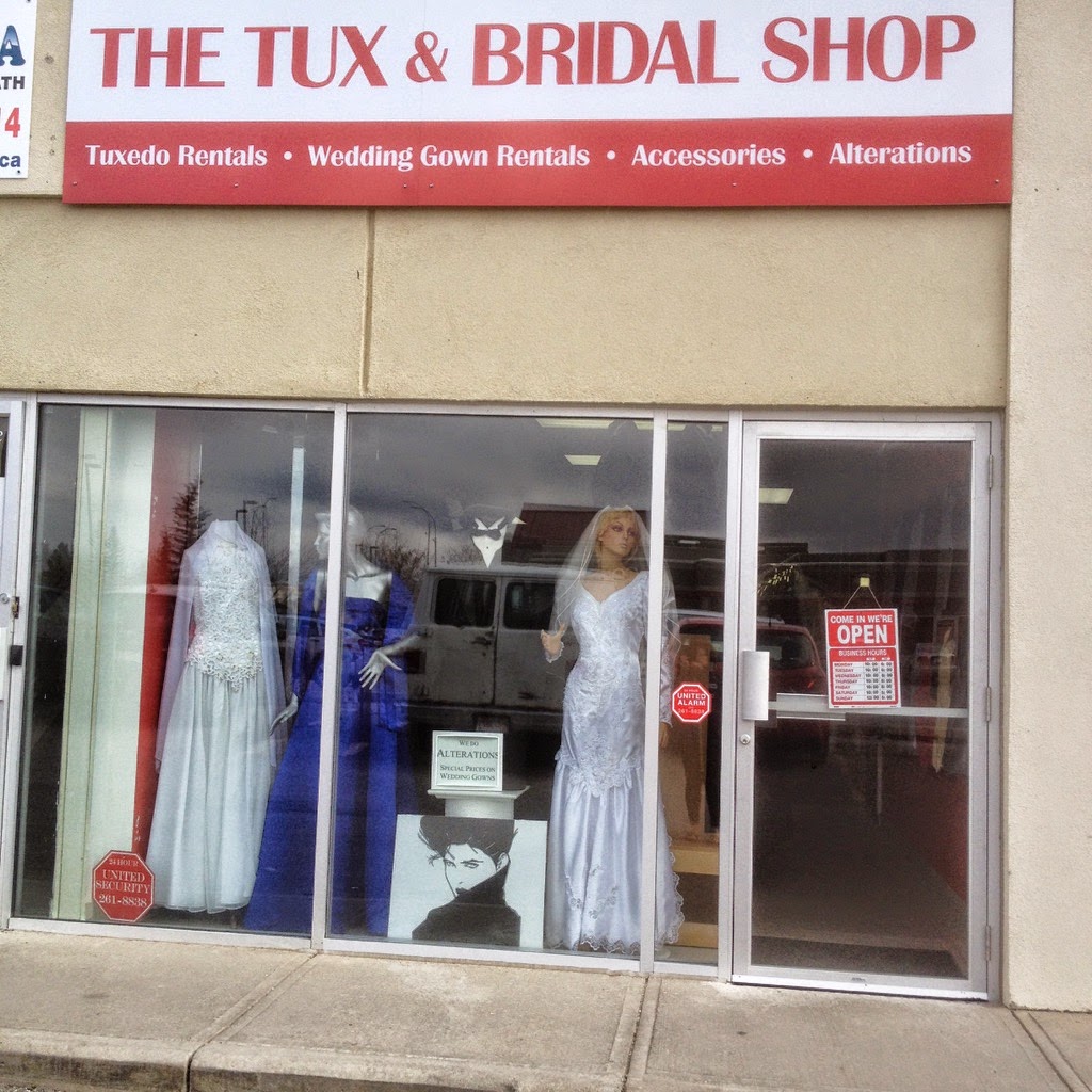 The Tux and Bridal Shop | 5700 Falsbridge Drive N.E #101, Calgary, AB T3J 4X5, Canada | Phone: (403) 291-5050