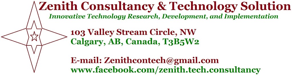 Zenith Consultancy & Technology Solution | 103 Valley Stream Cir NW, Calgary, AB T3B 5W2, Canada | Phone: (587) 315-6888