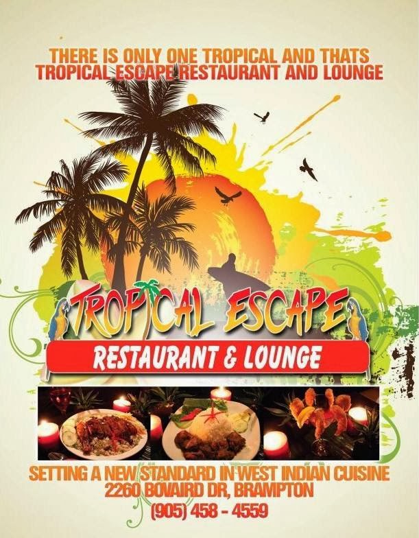 Tropical Escape Restaurant | 2260 Bovaird Dr E, Brampton, ON L6R 3J5, Canada | Phone: (905) 458-4559