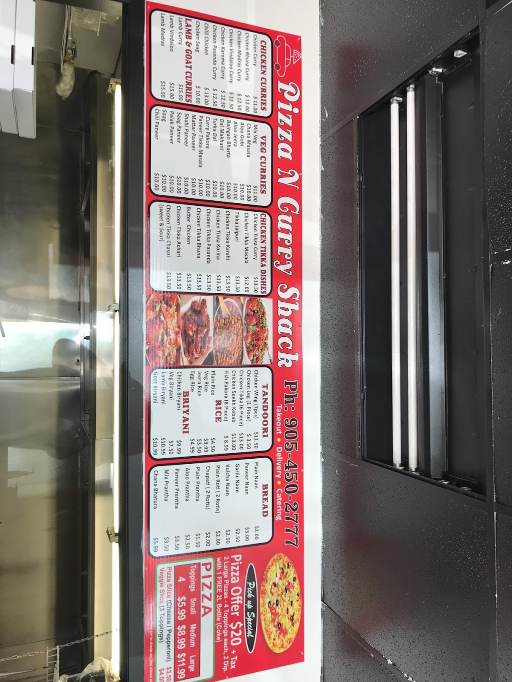 Pizza N Curry Shack | 184-D Main St S, Brampton, ON L6W 2E2, Canada | Phone: (905) 450-2777