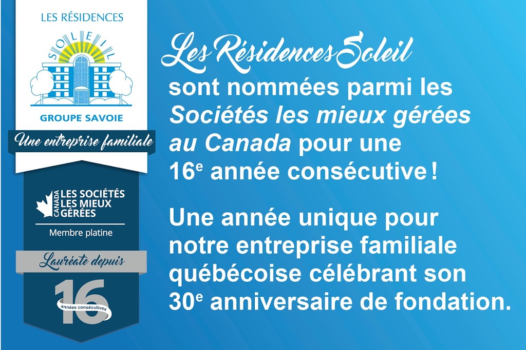Les Résidences Soleil Manoir St-Laurent | 115 Boulevard Deguire, Saint-Laurent, QC H4N 1N7, Canada | Phone: (514) 332-3434