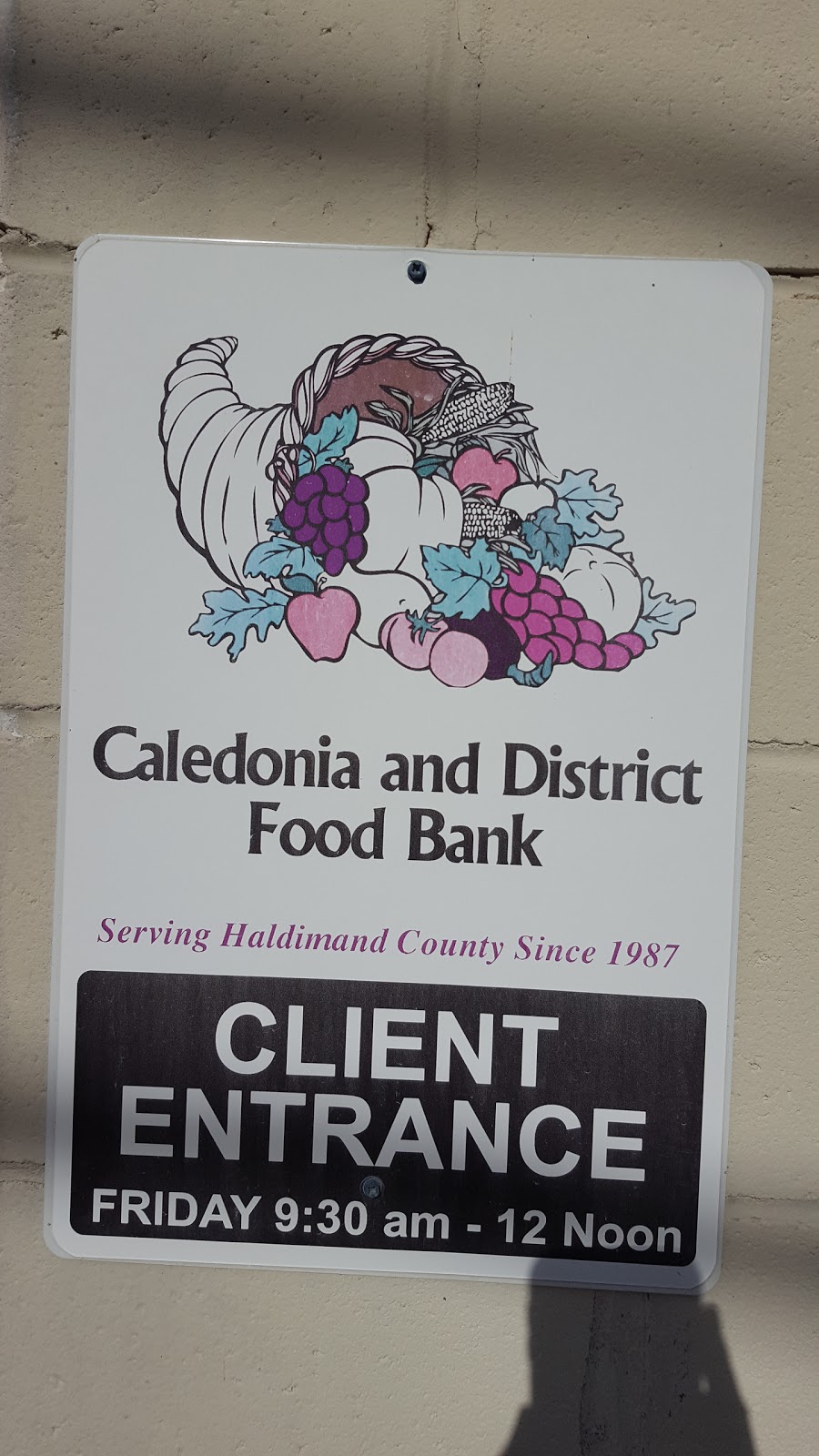 Caledonia and District Food Bank | 103 Inverness St, Caledonia, ON N3W 1B5, Canada | Phone: (905) 765-9287