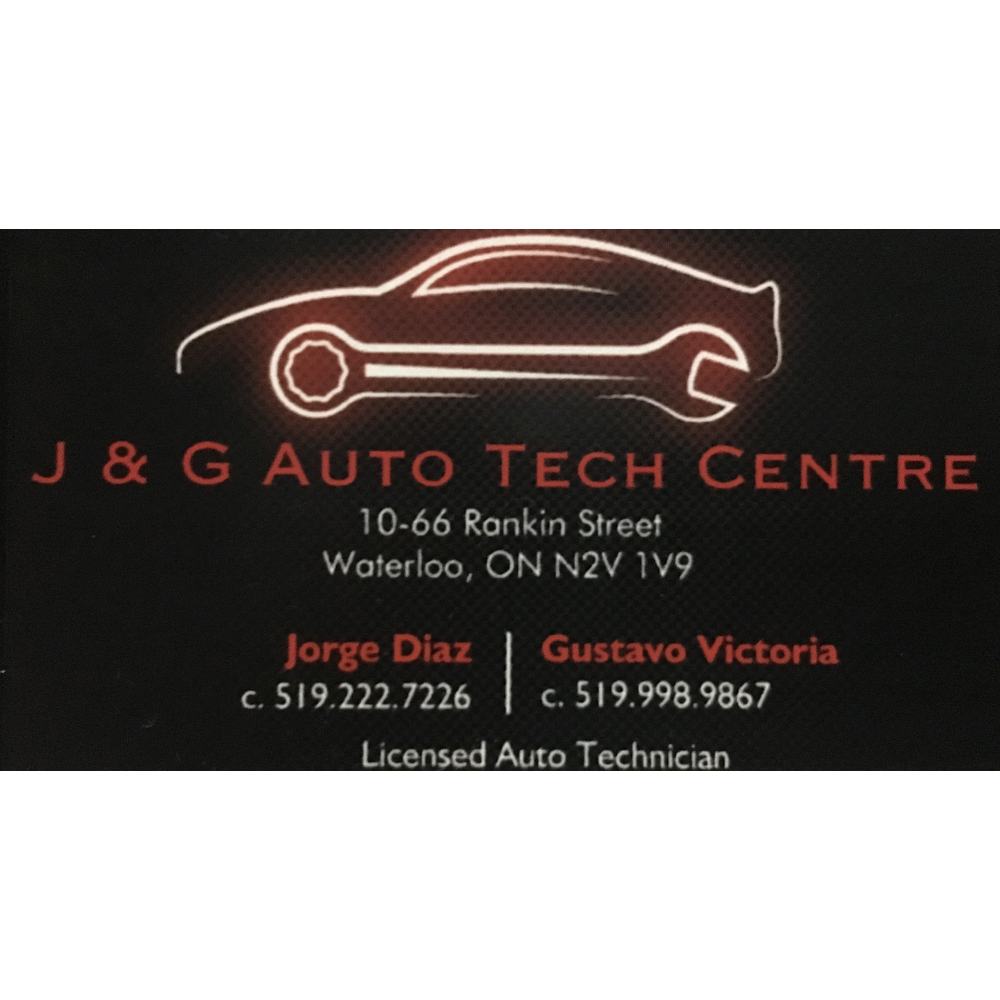 J & G Auto Tech Centre #10 | 66 Rankin St, Waterloo, ON N2V 1V9, Canada | Phone: (519) 222-7226