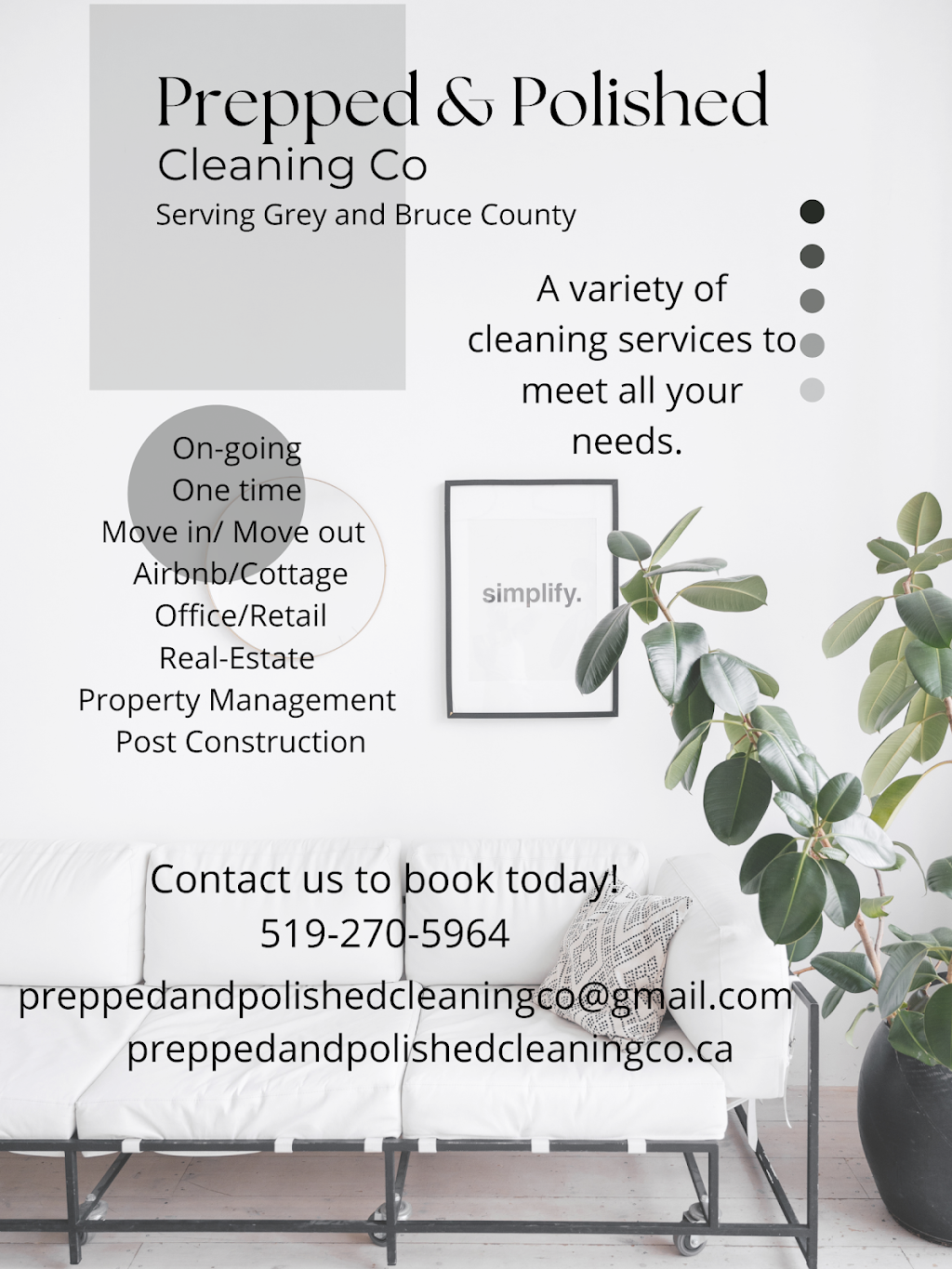 Prepped & Polished Cleaning Co | 386 Regent St, Paisley, ON N0G 2N0, Canada | Phone: (519) 270-5964