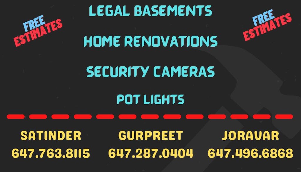 Bullseye Contractors | 48 Russell Creek Dr, Brampton, ON L6R 3Z2, Canada | Phone: (647) 763-8115