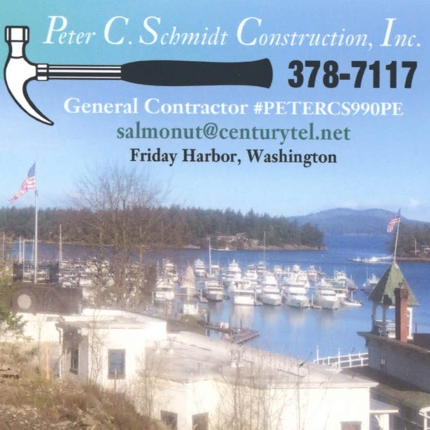 Peter C. Schmidt Construction, Inc. | 897 Spring St, Friday Harbor, WA 98250, USA | Phone: (360) 378-7117