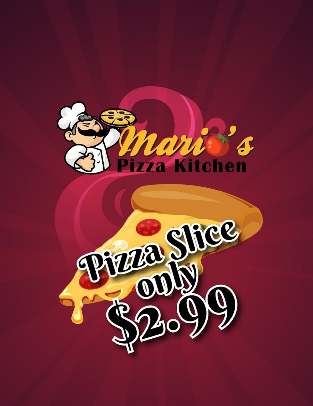 Marios Pizza Kitchen | 355 Pitfield Rd, Scarborough, ON M1S 3E5, Canada | Phone: (416) 297-6262