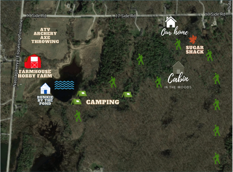 The Cabin in the Woods | 6508 17 Side Rd, Halton Hills, ON L7J 2M1, Canada | Phone: (416) 527-3971