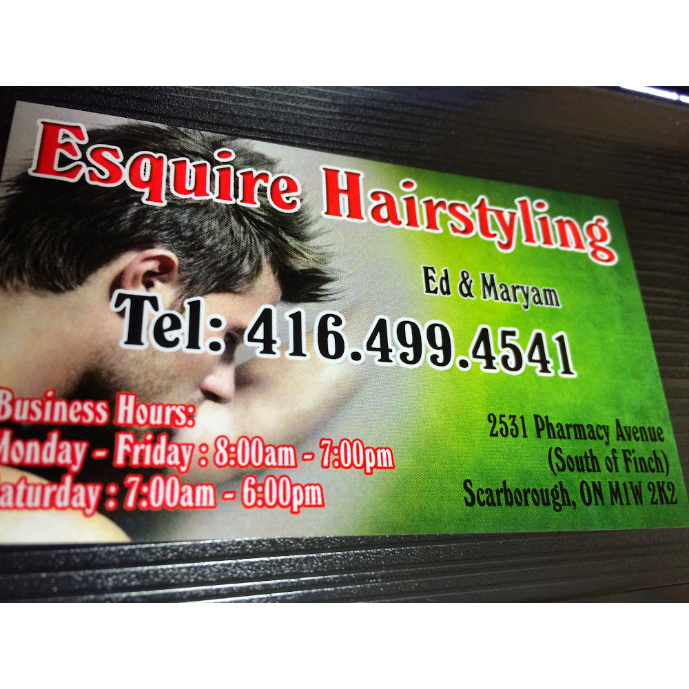 Esquire Mens Hair Stylist | 2531 Pharmacy Ave, Scarborough, ON M1W 2K2, Canada | Phone: (416) 499-4541