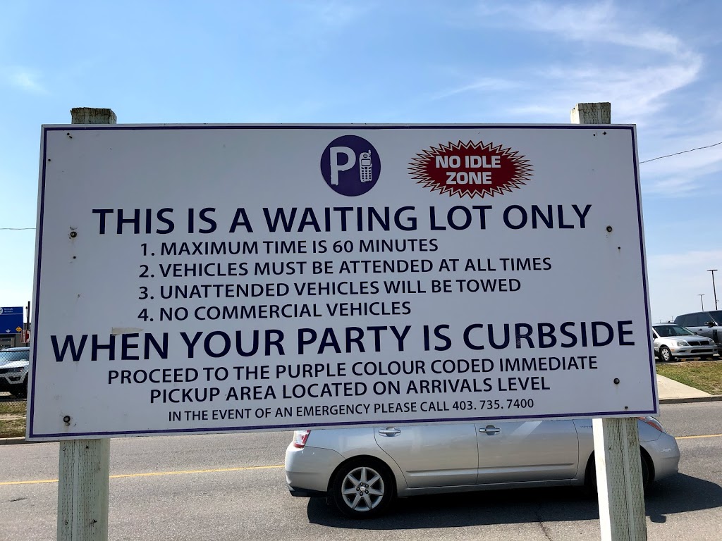 Cell Phone Waiting Lot | Airport Rd NE, Calgary, AB T2E 6W5, Canada | Phone: (403) 250-7275