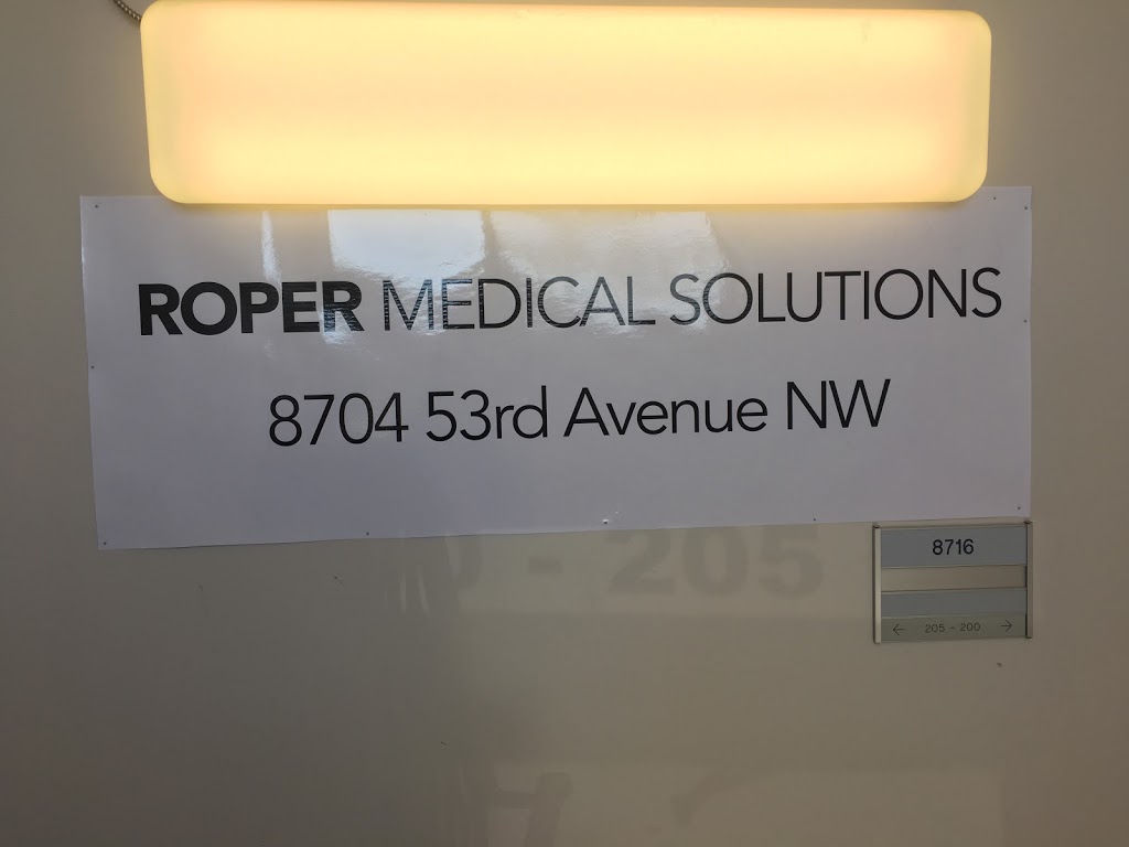 Roper Medical Solutions | 8716 53 Ave NW #205, Edmonton, AB T6E 5G2, Canada | Phone: (780) 328-6343