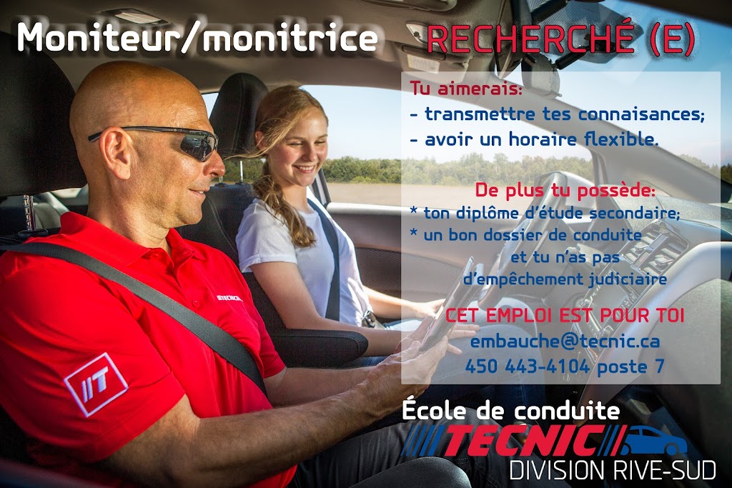 Tecnic Saint-Basile-Le-Grand driving school | 153 Blvd. Sir-Wilfrid-Laurier bureau 104, Saint-Basile-le-Grand, QC J3N 1A9, Canada | Phone: (450) 482-6060