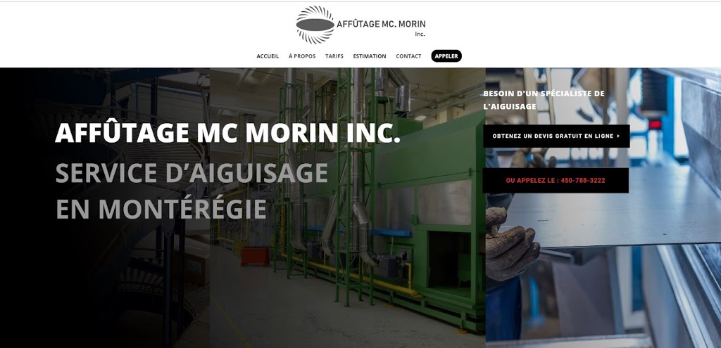 ✅ Affûtage MC Morin Inc - Aiguisage de couteau et lames | 542 Rue Principale, Saint-Louis, QC J0G 1K0, Canada | Phone: (450) 788-3222