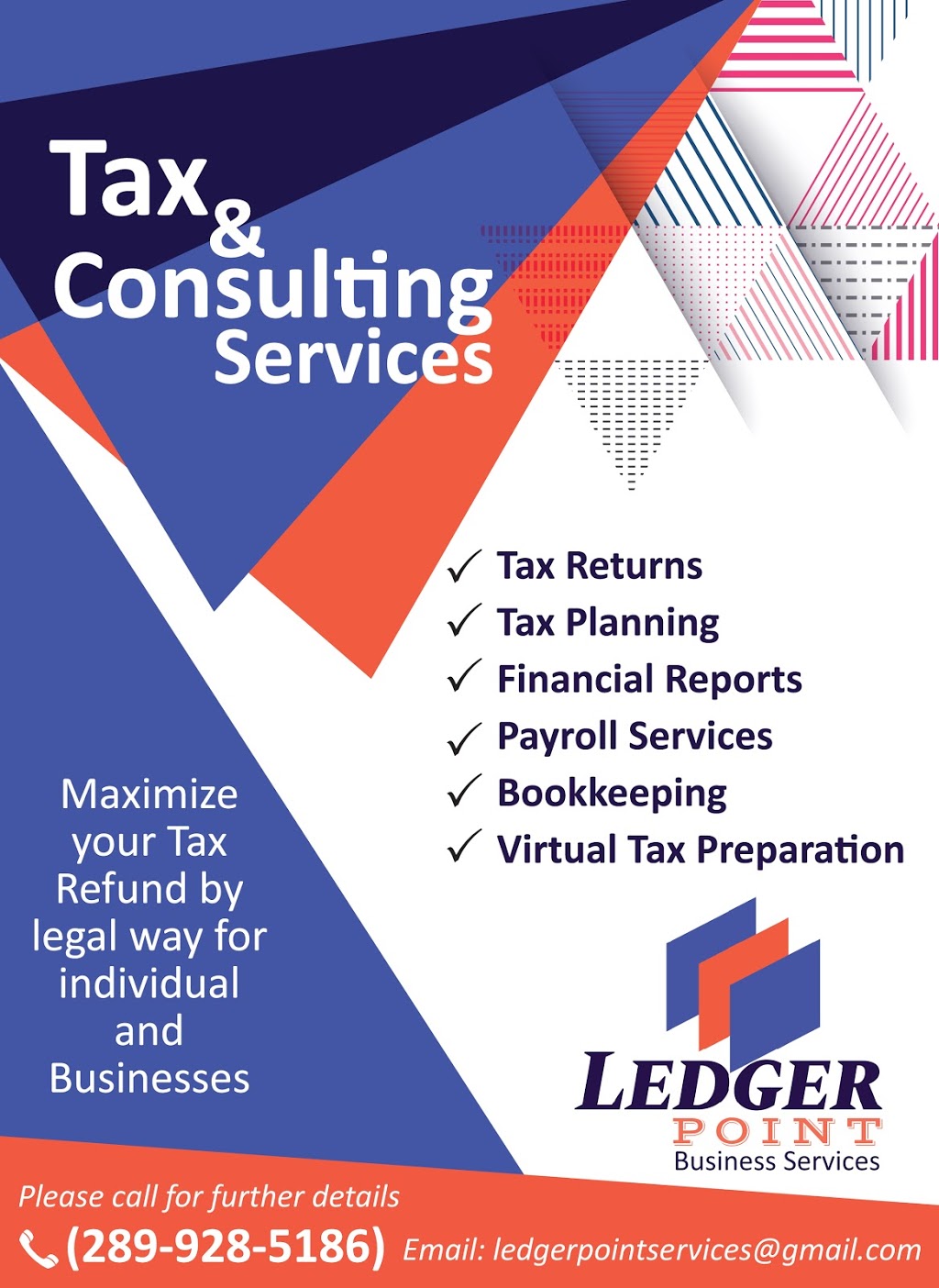 Ledger Point Business Services | 179 Civic Centre Dr, Whitby, ON L1R 2V3, Canada | Phone: (289) 928-5186