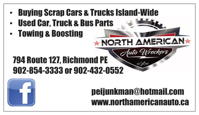 North American Auto Wreckers | 794 PE-127, Richmond, PE C0B 1Y0, Canada | Phone: (902) 854-3333